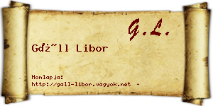 Gáll Libor névjegykártya